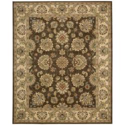 Antiquities Chocolate Floral Rug (5'3 x 7'5)