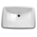 DeNovo Large White Rectangular Undermount Porcelain Bathroom Sinks (Pack of 8)