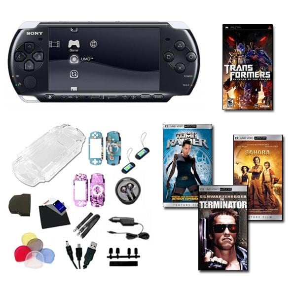 Sony PSP 3000 Holiday Bundle  1 Game, 3 UMD Movies, and 26 