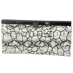 Journee Collection Women's Snake Print Clutch Wallet