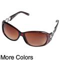 Journee Collection Women's '83826-S18' Link Accent Fashion Sunglasses