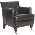 Manchester Bicast Leather Brown Club Chair
