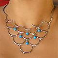Sterling Silver 'Mermaid' Turquoise Necklace (Indonesia)