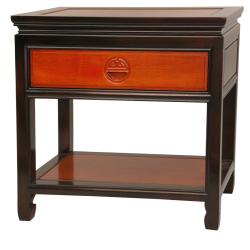 Rosewood Two-tone Bedside Table (China)