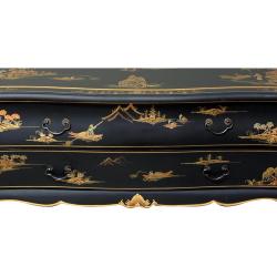 Spruce Wood Black Lacquer Flat Screen TV Cabinet (China)