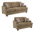 Jade Moss Fabric Sofa and Loveseat