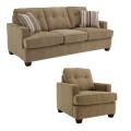 Jade Moss Fabric Sofa and Chair
