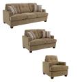 Jade Moss Fabric Sofa, Loveseat and Chair