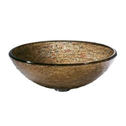 Vigo Tempered Glass Textured Copper Vessel Sink