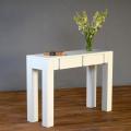 White Plantation Mahogany Interior Console End Table