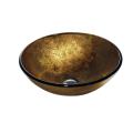 Vigo Tempered Glass Liquid Gold Vessel Sink