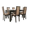 Pollard 7-piece Dark Brown Modern Dining Set
