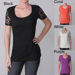 Ci Sono by Journee Women's Laced Top
