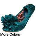 Liliana by Journee Co Women's 'Zoom-29' Floral Detail Ballet Flats