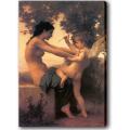 Bouguereau 'Young Girl Defending Herself Against Cupid' Giclee Canvas Art