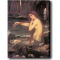 'A Mermaid' Giclee Oil Brush Canvas Art