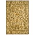 Indo Hand-knotted Jaipur Treasures Beige Wool Heirloom Rug (8' x 11')
