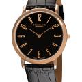 Stuhrling Original Men's Black 'Belmont' Ultra Slim Watch