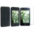 Black Skin Case/ Anti-glare LCD Protector for Apple iPod Touch 1/ 2/ 3