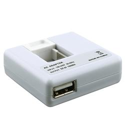 White USB Data Cable/ Foldable USB Travel Charger for SanDisk Sansa
