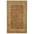 Hand-knotted Medallion Cinnamon Wool Rug (3'6 x 5'6)