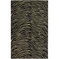 Hand-tufted Black/White Zebra Animal Print Augusta Wool Rug (3'3 x 5'3)