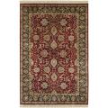 Hand-knotted Finial Dark Burgundy Wool Rug (7'9 x 9'9)