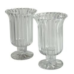 Crystal Clear Alexandria 7-inch Hurricanes (Set of 2)