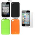 Universal audio info here Premium Apple iPod Touch 4 Silicone Case with Screen Protector