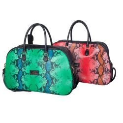 Terrida Python-embossed 21 Inch Medium Carry On Dome Duffel
