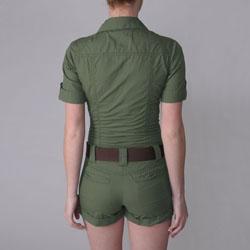 Ci Sono by Journee Junior's Buttoned Short-sleeve Jumper