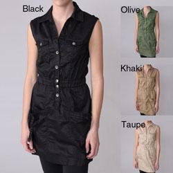 Ci Sono by Journee Junior's Sleeveless Buttoned Dress