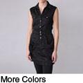 Ci Sono by Journee Junior's Sleeveless Buttoned Dress