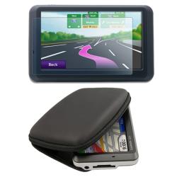 Black Eva Case/ Screen Protector for Garmin Nuvi 250W/ 255W/ 260W