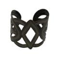 Recycled Steel Oil Drum Diamond Cuff Bracelet (Haiti)
