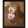Nan 'Flores En Umber II' Embellished Framed Art Print