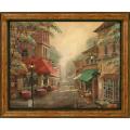 Ruane Manning 'Charlie's Cafe' Embellished Framed Art Print