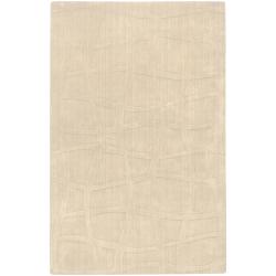 Hand-woven Candice Olson Ivory Wool Rug (9' x 13')