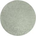 Candice Olson Hand-woven Carved Light Blue Wool Rug (8' Round)