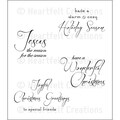Heartfelt Creations 'Yuletide Sentiments' 5x6.5-inch Cling Rubber Stamp Set