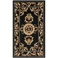 Safavieh Handmade Gardens Black New Zealand Wool Rug