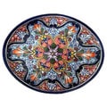 Ceramic 'A Taste of Mexico' Talavera Serving Plate (Mexico)