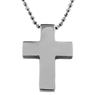 Stainless Steel Polished Cross Necklace