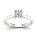 10k White Gold 1/4ct TDW Imperial Diamond Engagement Ring