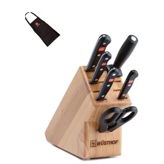 Wusthof Gourmet 7-piece Starter Knife Block Set with Bonus Wusthof Apron
