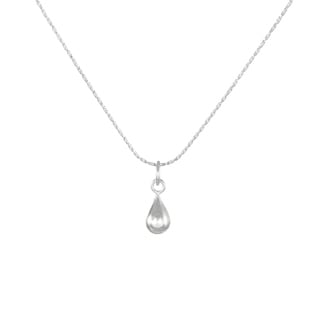Jewelry by Dawn Sterling Silver Necklace With Small Solid Teardrop