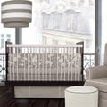 Oilo Modern Berries Taupe 3-piece Crib Bedding Set