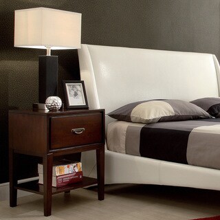 TRIBECCA HOME Neo Rectangle Espresso Accent Table Nightstand