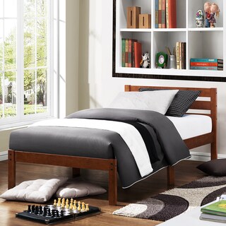Haylyn Twin-size Cappuccino Platform Bed
