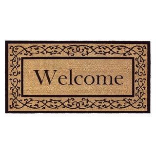 Coir with Vinyl Backing 36x72-inch Welcome Doormat